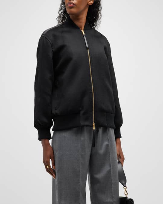 Camel hair bomber jacket deals