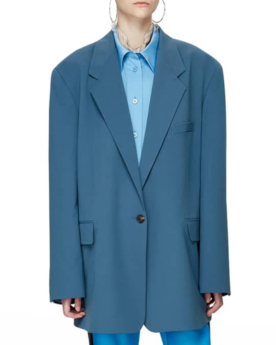 ジャケット LOW CLASSIC OVERSIZED 3-BUTTON WOOL BLAZER 5BNY716 LOW CLASSIC