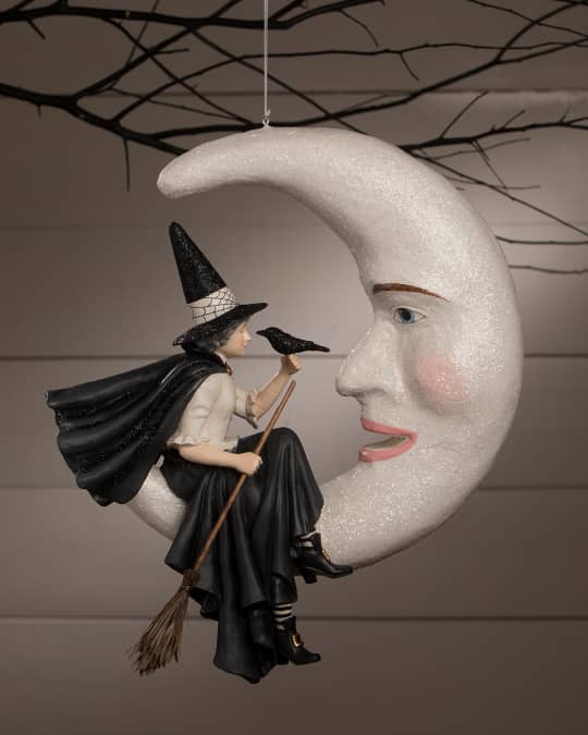 Bethany Lowe Bewitching Moon Witch Halloween Decoration Neiman Marcus