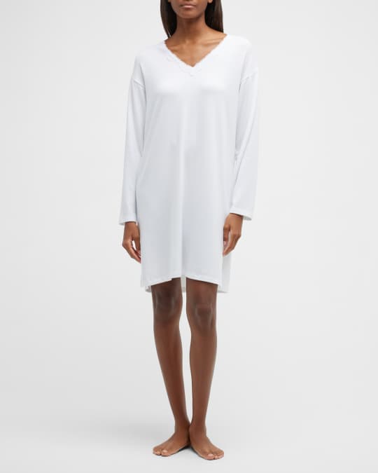 Andine Carlotta Oversized Lace Trim Sleep Shirt Neiman Marcus