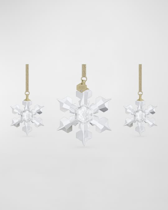 SWAROVSKI Annual Edition 2022 Snowflake Ornament Set | Neiman Marcus
