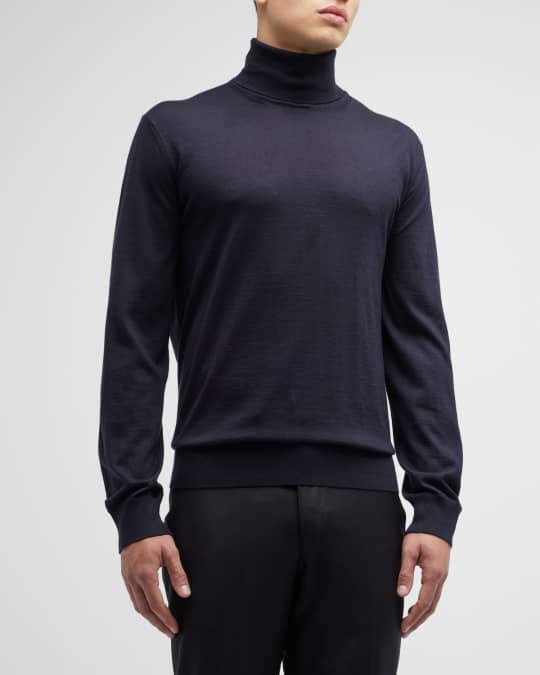 Men's silk cheap turtleneck sweaters