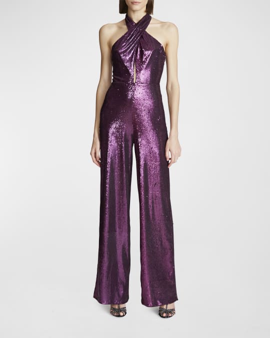 Neiman marcus sequin jumpsuit best sale