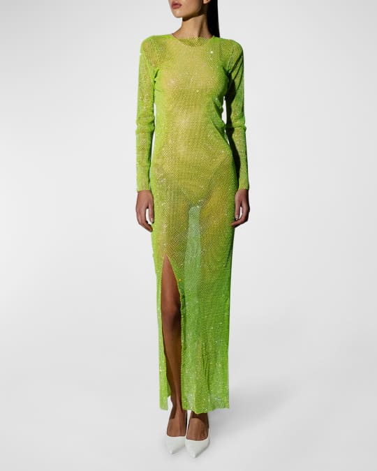 green emerald velvet dress Gorgeous Long Silver Mermaid Beaded Diamond Prom Dress with Ruffles main image 0