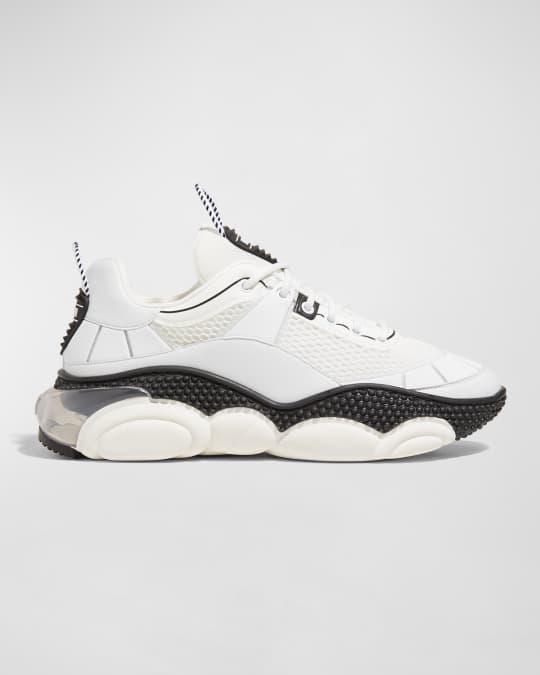 Moschino Men's Teddy Bear-Sole Trainer Sneakers Two-Tone