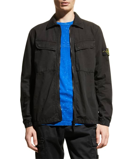 Stone Island Men s Zip Shirt Jacket Neiman Marcus
