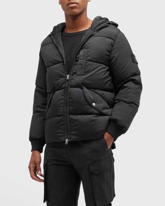 Stone Island Men's Quilted Nylon Puffer Jacket | Neiman Marcus