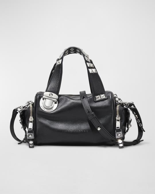 Marc Jacobs The Studded Pushlock Mini Satchel | Neiman Marcus