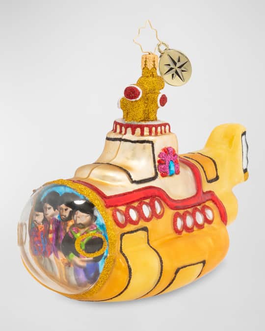 Christopher Radko Captain Captain Yellow Submarine Christmas Ornament