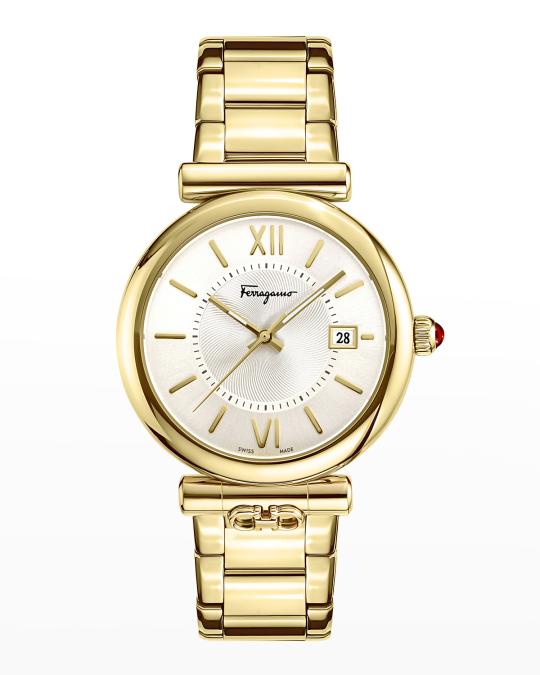 Ferragamo Ferragamo Ora Gold-Tone Bracelet Watch, 40mm  display picture 1