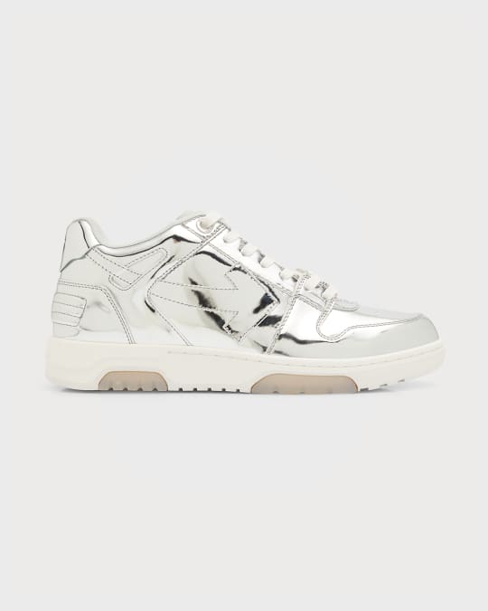 Off-White Men's Out of Office Mirror Leather Low-Top Sneakers | Neiman ...