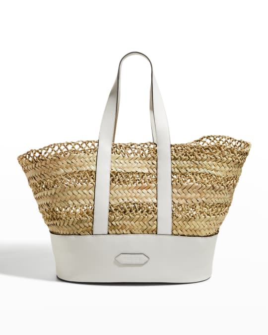 POOLSIDE The Cannes Large Faux Leather Tote Bag Neiman Marcus