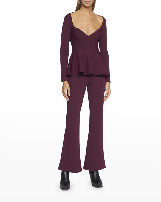 Compact Knit Peplum Dress main image 1