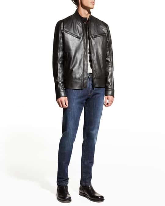 Neiman marcus mens leather store jacket