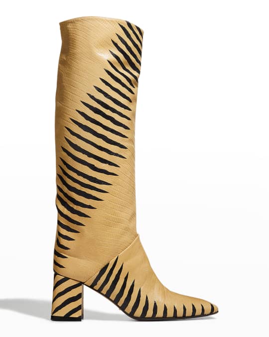 Tiger stripe booties clearance