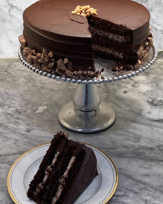The Dark Chocolate Bakery Chocolate Toffee Crunch 3Layer Cake, Serves
