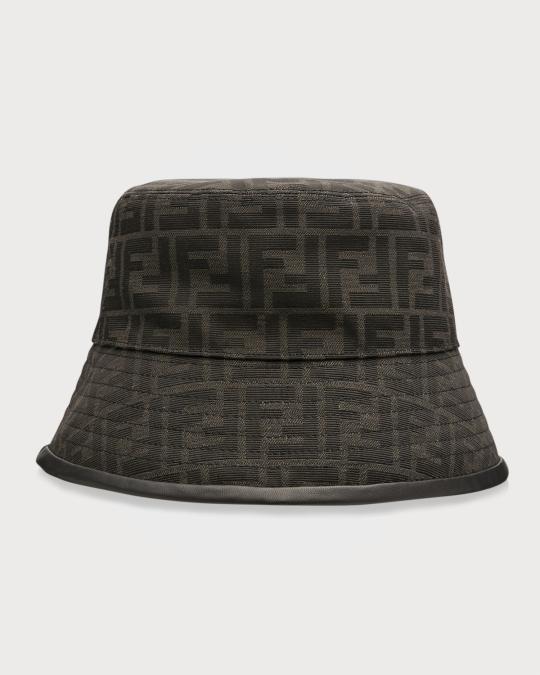 Fendi FF Monogram Bucket Hat Fendi Monogram bucket hat frayed edges | The Fashion Square main image 2
