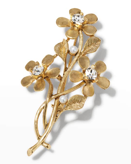 Oscar de la renta brooch online