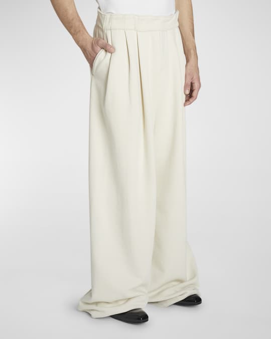 Dries Van Noten Men s Hama Wide Leg Pleated Pants Neiman Marcus