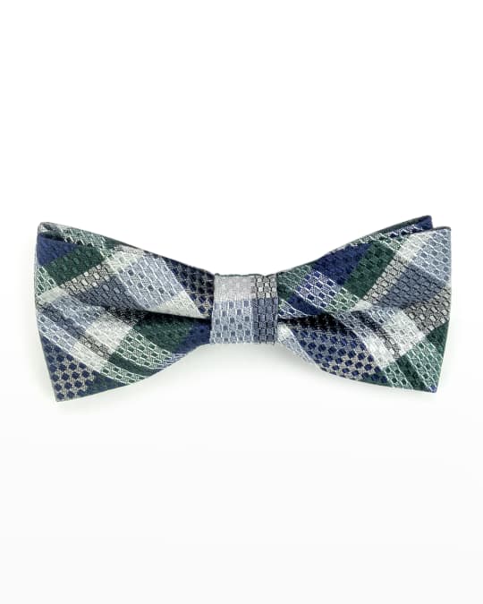 Brown Bowen And Company Boys' Clip-on Bow Tie - Monogram Option In Garnet  Gingham