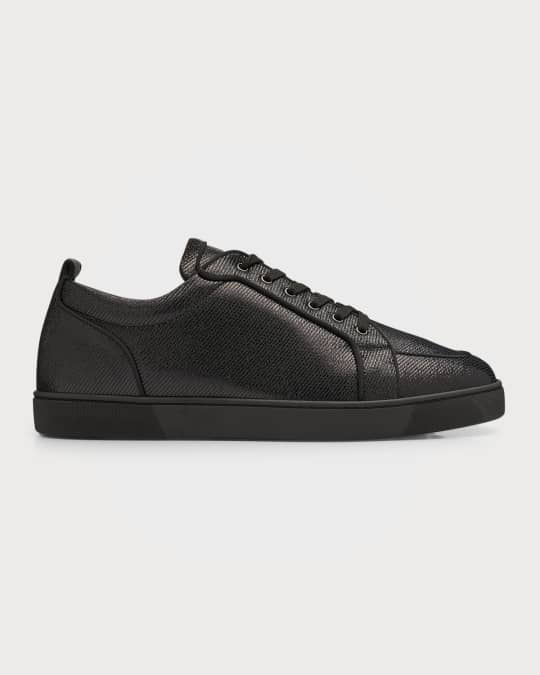 Christian Louboutin, Shoes, Mens Christian Louboutin Rantulow Orlato  Black Satin Sneaker