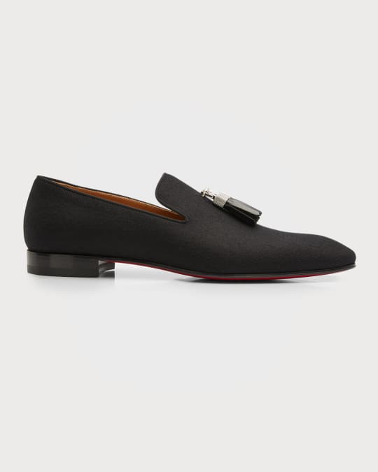 Christian Louboutin Men's Rivalion Leather Tassel Loafers | Neiman Marcus