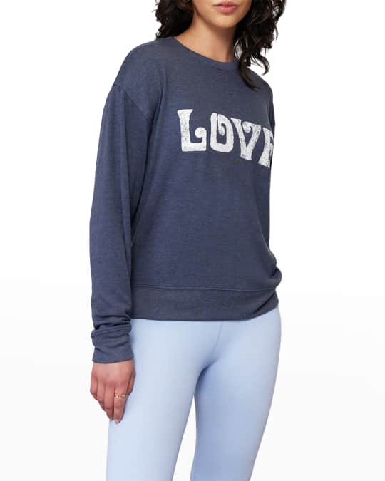 Spiritual Gangster Love Relaxed Savasana Sweatshirt | Neiman Marcus
