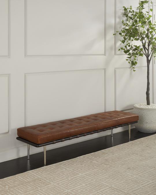 Tufted Gallery Bench
