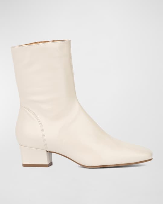 Aquatalia Selini Leather Zip Booties Neiman Marcus