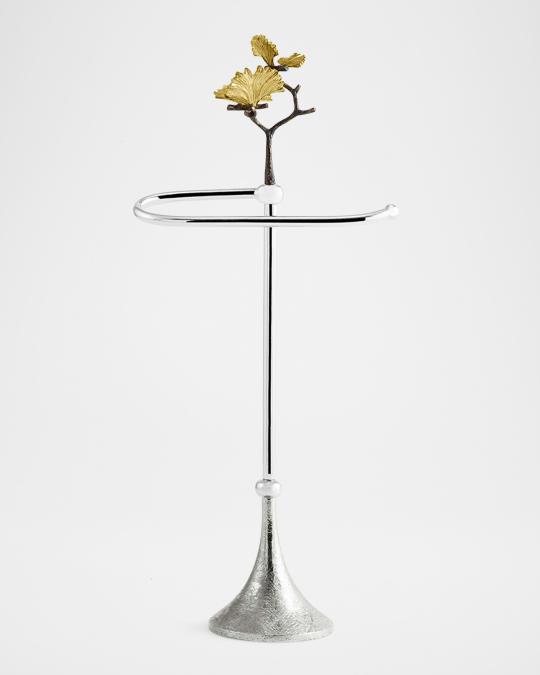 Michael Aram Butterfly Ginkgo Fingertip Towel Stand | Neiman Marcus