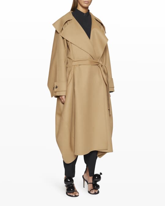 LOEWE★ Belted coat in wool and cashmere Loewe Belted Cashmere Wrap Coat | Neiman Marcus