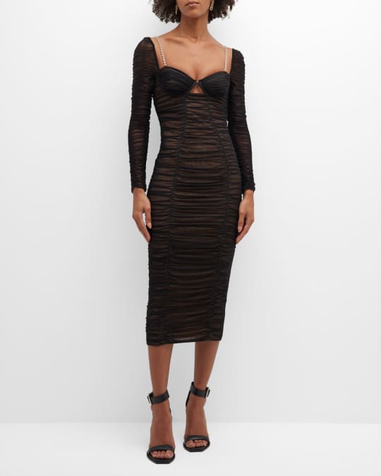 knee length dresses for ladies PLUS Power Mesh Dress main image 0