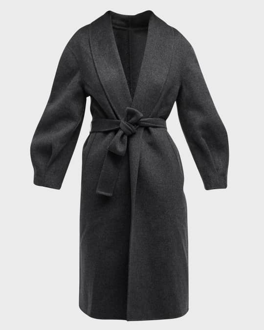 Belted Double-Face Cashmere Coat
