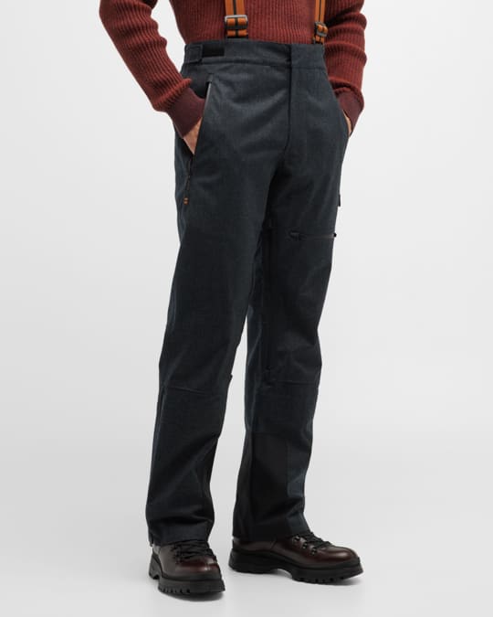 ZEGNA Men's Techmerino™ 3-Layer Ski Trousers w/ Suspenders