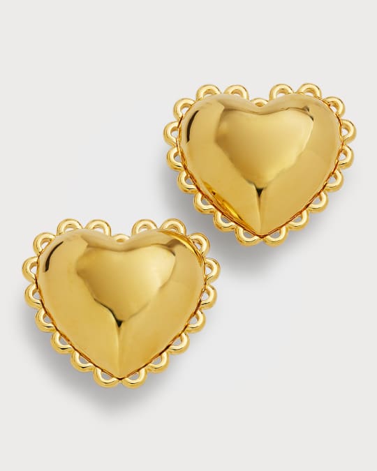 Lele Sadoughi Celestial Heart Stud Earrings in Gold main image 0