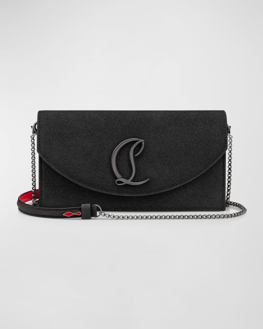 Christian Louboutin Loubi54 Leather Clutch Bag in Black