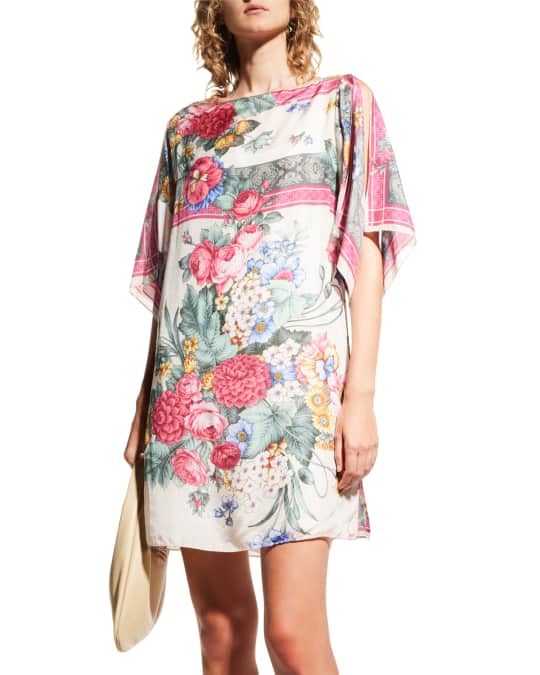 Johnny Was Leah Floral Print Tunic Dress Neiman Marcus