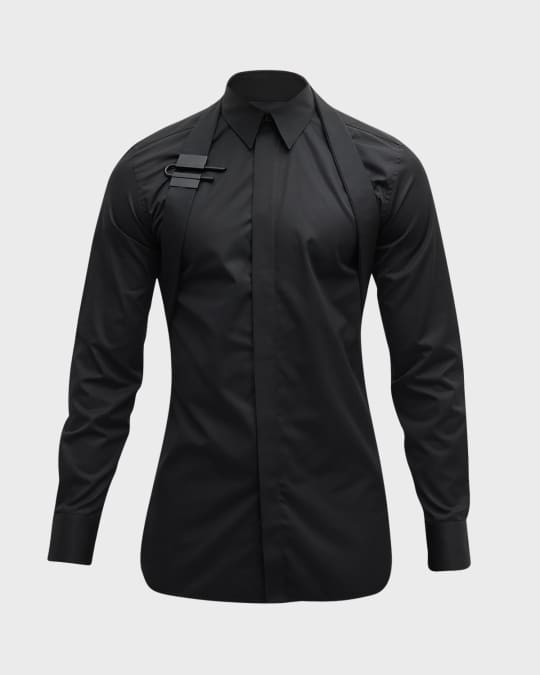 Givenchy Men's U-Lock Harness Dress Shirt | Neiman Marcus