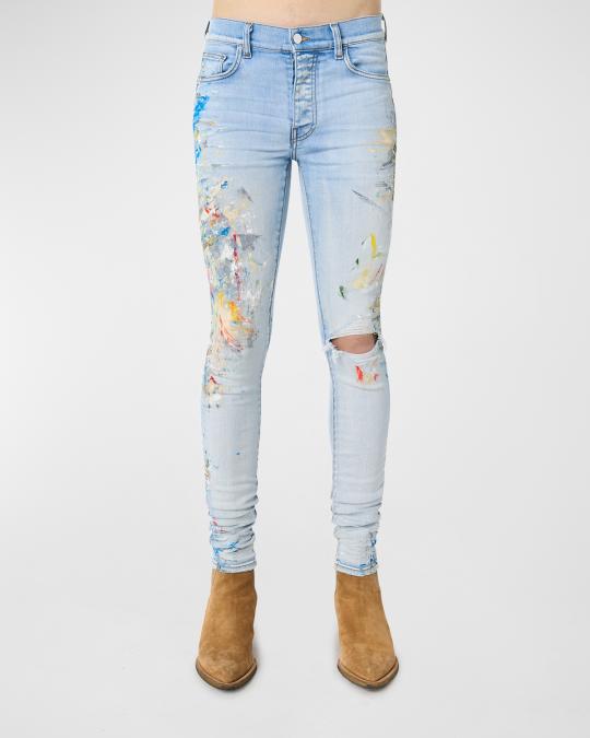 Amiri Men's Skinny Painter Jeans | Neiman Marcus