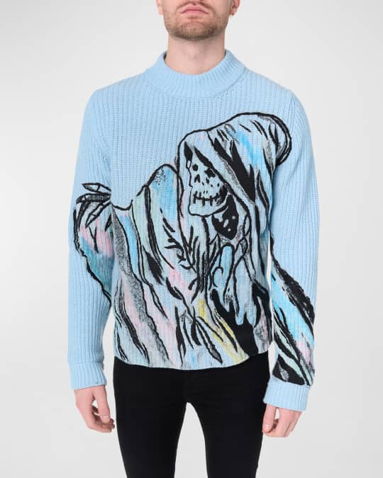 Amiri x Wes Lang Men's Secret Embroidered Sweater | Neiman