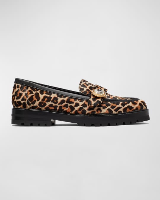 Kate spade leopard loafers clearance