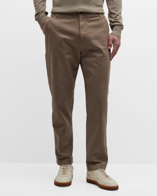 Vince Men's Relaxed Stretch-Cotton Painter Pants Neiman Marcus