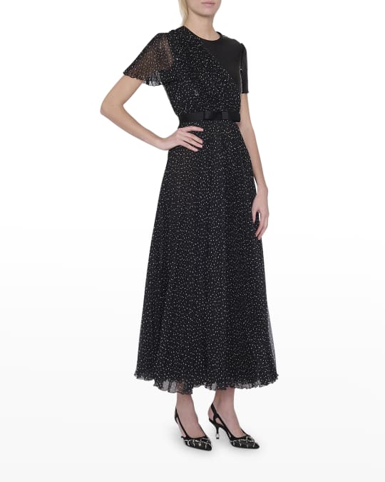 strapless open back dress Giambattista Valli Draped-Shoulder Maxi Dress