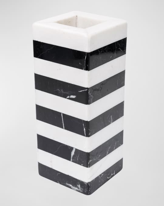 Zebra Stripe Flower Pot 