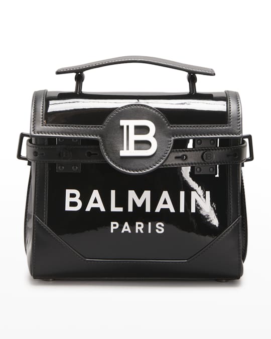 Balmain BBuzz 23 Logo Vinyl Crossbody Bag | Neiman Marcus