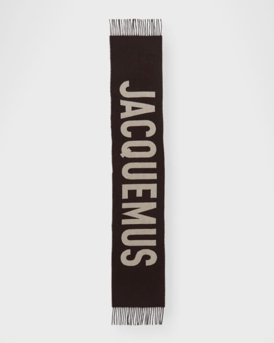Jacquemus L Echarpe Two-Tone Scarf | Neiman Marcus