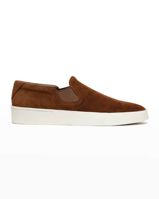 Vince leather slip on sneakers on sale