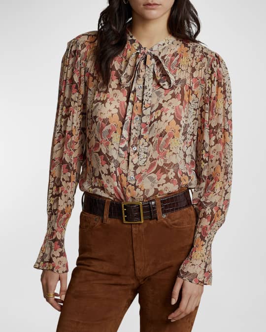 Ralph lauren floral blouse cheap