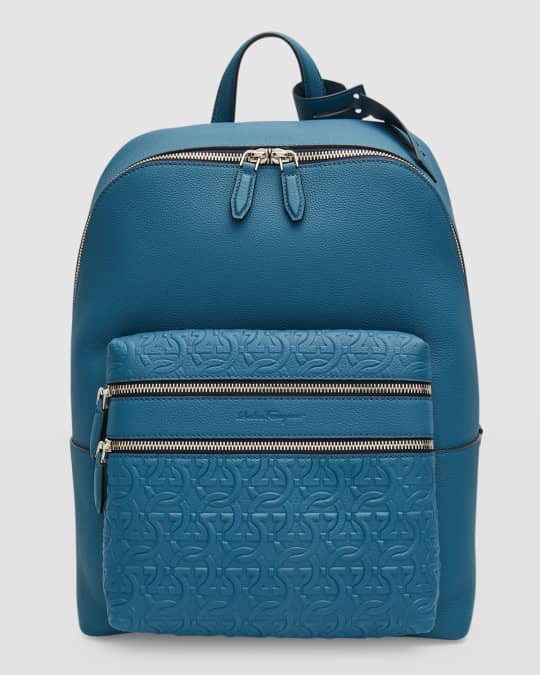 Ferragamo Men s Gancini Leather Backpack Neiman Marcus