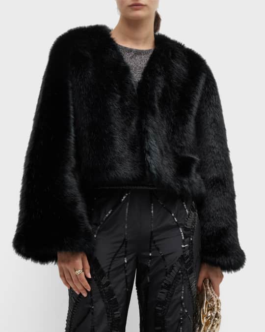 Neiman marcus faux fur jackets online